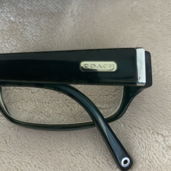 Coach teal women’s eyeglasses with signature c monogram on inner arms. - Picture 4 of 16
